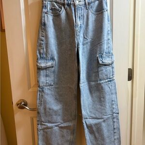 Old Navy Light Blue Flare & Wide Leg Jeans